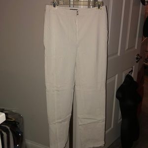 Ann Taylor - Striped Ankle Capri Pants